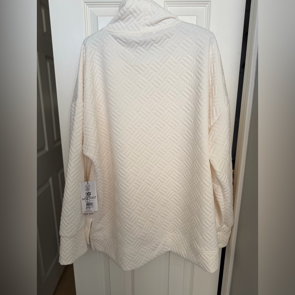 Nine West Cream Cowl Neck Sweater - Picture 2 of 7
